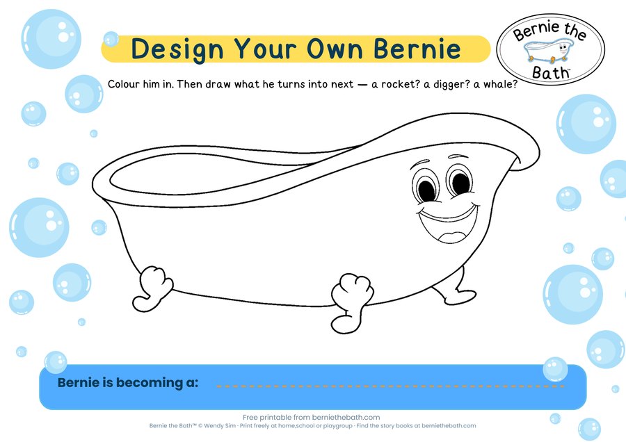 Design Your Own Bernie — free printable activity sheet